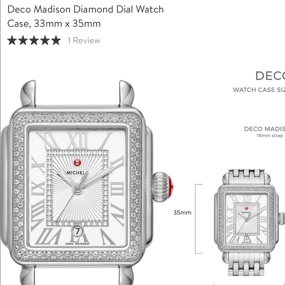 Michele DECO watch. BRAND NEW